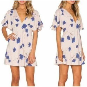 Free People Melanie Draped Floral Dress, Size XS